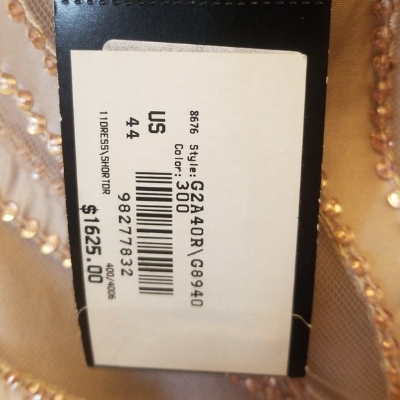 👗Armani Beaded Organza Evening Cocktail Dress - Picture 6 of 7